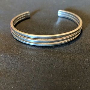 Silver cuff bracelet